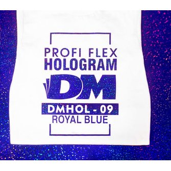 Пленка PROFI FLEX Hologram (DMHOL-09) Royal Blue, 1м