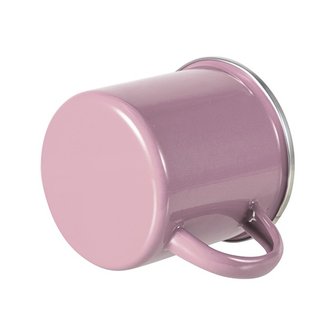 Кружка эмалированная Розовая для сублимации в инд. упаковке ПРЕМИУМ