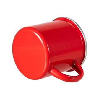 Кружка эмалированная Красная для сублимации в инд упаковке ПРЕМИУМ