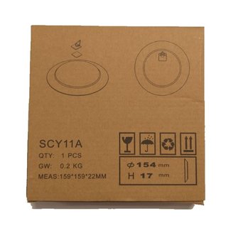 Тарелка 6" (150 мм) CY11A инд.коробка + подставка + крючок