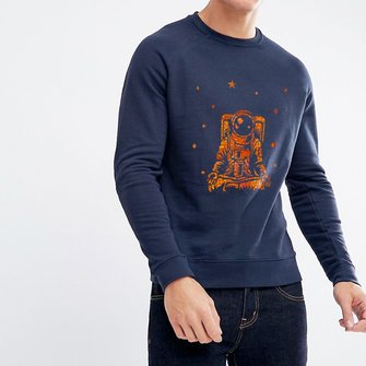 Макет для футболки "Космонавт"