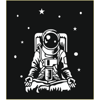 Макет для футболки "Космонавт"