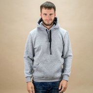 Толстовка ХУДИ ФУТЕР МЕЛАНЖ с капюшоном Х/Б 330 гр., XS-3XL