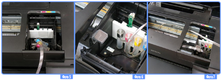 Инструкция по установке системы непрерывной подачи чернил на Epson Stylus Office T40.Установка капсул